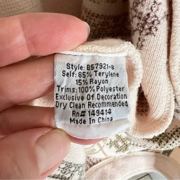 Johnny Was Biya Fenella Embroidered Open Front Cardigan Sweater in Alabaster - Picture 15 of 15